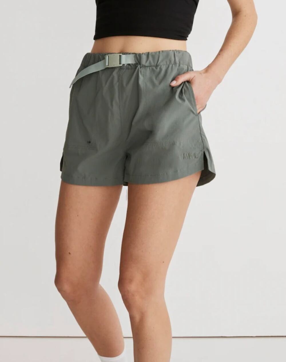 Madewell MWL Hiking Shorts in Architect Green Size Medium